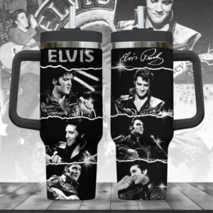 Elvis Presley Photo Collage Tumbler