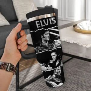 Elvis Presley Photo Collage Tumbler