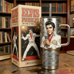 Elvis Presley King Of Rock N' Roll Tumbler Limited Edition