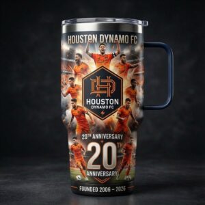 Houston Dynamo FC 20th Anniversary Tumbler 2006-2026