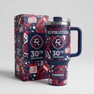New England Revolution 30th Anniversary Tumbler 1996-2026