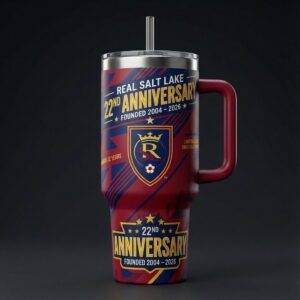 Real Salt Lake 22nd Anniversary Tumbler 2004-2026