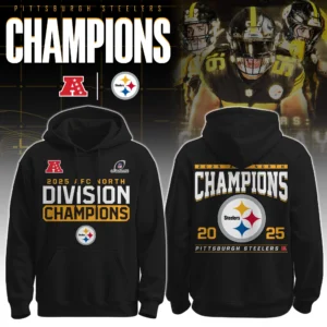 Pittsburgh Steelers 2025 AFC North Division Champions Hoodie
