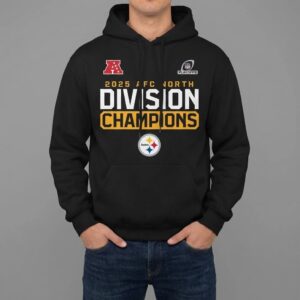 Pittsburgh Steelers 2025 AFC North Division Champions Hoodie