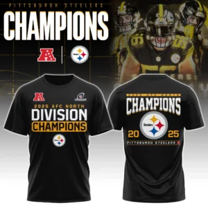 Pittsburgh Steelers AFC North Champions Shirt 2025