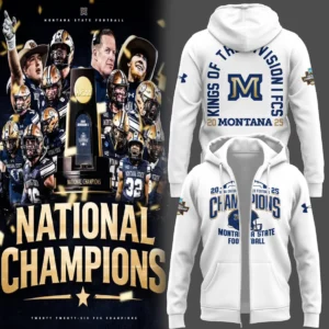 Montana State Bobcats Football 2026 FCS National Champions Hoodie