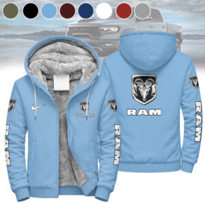 RAM Trucks Personalized Custom Name Fleece Hoodie Jacket