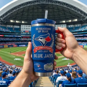Toronto Blue Jays 50th Anniversary 1977-2027 Tumbler