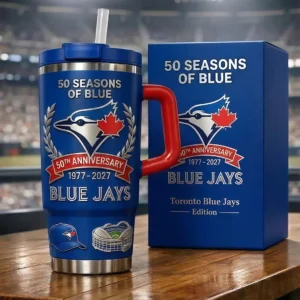Toronto Blue Jays 50th Anniversary 1977-2027 Tumbler