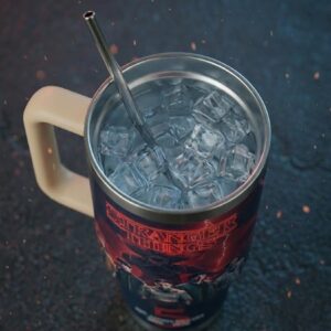 Stranger Things Season 5 10th Anniversary Tumbler with Handle