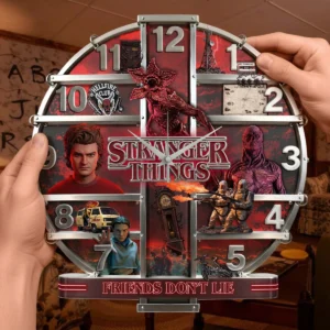 Stranger Things Vecna Friends Don't Lie Wall Clock