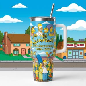 The Simpsons 37th Anniversary 1989 - 2026 Tumbler With Handle