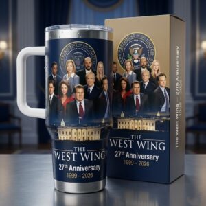 The West Wing 27th Anniversary 1999 - 2026 Tumbler With Handle And Lid