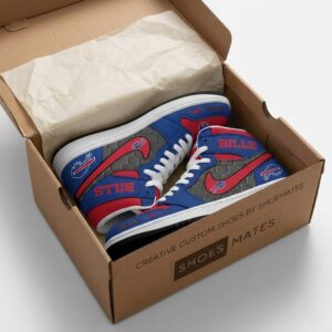 Buffalo Bills Custom Name Air Jordan 1 Sneakers
