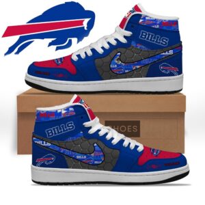 Buffalo Bills Custom Name Air Jordan 1 Sneakers