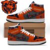 Chicago Bears Personalized Name Football Heartbeat High Top Shoes