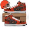 Cleveland Browns Personalized Dawg Pound Jordan 1 High Shoes