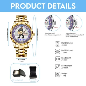 Elvis Presley 1935-1977 Memorial Signature Wristwatch