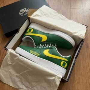 Oregon Ducks Custom Name Nike Air Force 1 Shoes