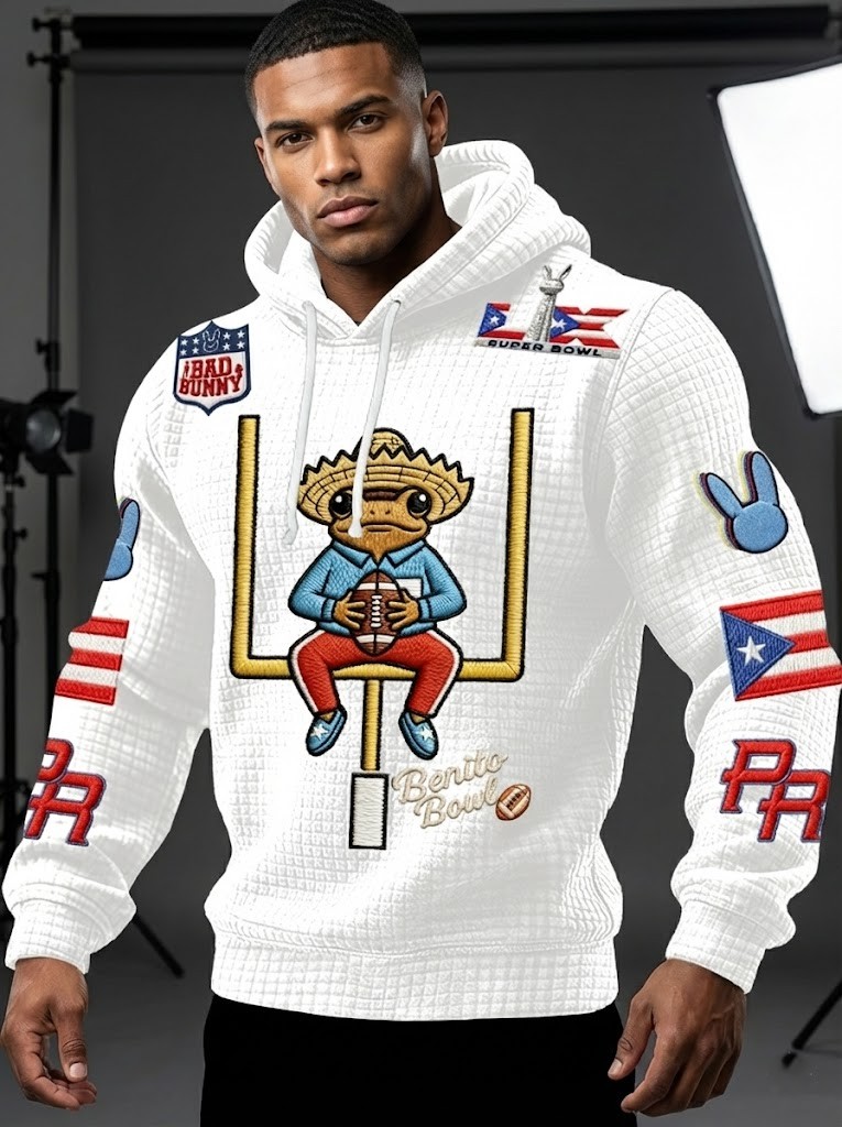 Bad Bunny Benito Bowl Super Bowl LIX Hoodie - LeagueLockerGear