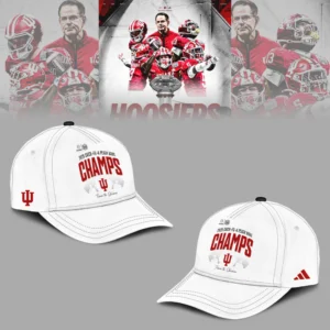 Indiana Hoosiers 2026 Chick-fil-A Peach Bowl Champs Hoodie and Joggers Set and Cap