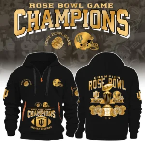 Indiana Hoosiers Rose Bowl Game Champions 3D Hoodie