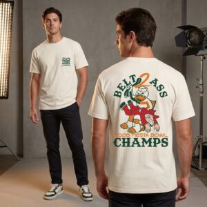 Miami Hurricanes 2026 Fiesta Bowl Champs Belt 2 Ass T-Shirt