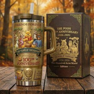 Winnie the Pooh 100th Anniversary 1926-2026 The Hundred Acre Wood Edition Tumbler