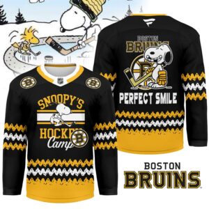 Boston Bruins Snoopy's Hockey Camp Hockey Jersey