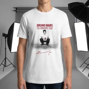Bruno Mars The Romantic Tour Dates T-Shirt