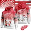 Detroit Red Wings Snoopy Peanuts Charlie Brown Winter Hockey 3D Hoodie