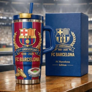 FC Barcelona 127th Anniversary 1899 - 2026 Handled Tumbler