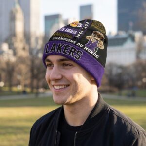Los Angeles Lakers Champions Du Monde Beanie