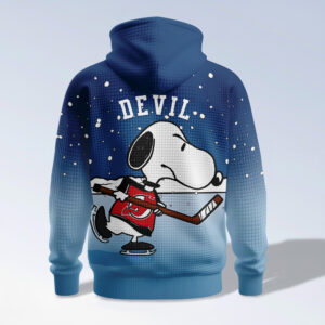 New Jersey Devils Snoopy Hockey Hoodie