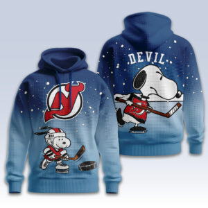 New Jersey Devils Snoopy Hockey Hoodie
