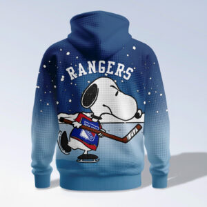 New York Rangers Snoopy Peanuts Hockey Hoodie
