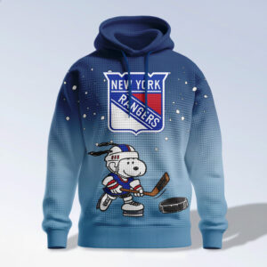 New York Rangers Snoopy Peanuts Hockey Hoodie