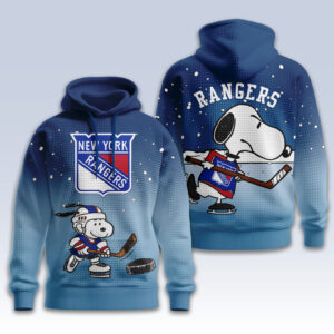 New York Rangers Snoopy Peanuts Hockey Hoodie