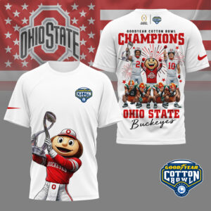 Ohio State Buckeyes Goodyear Cotton Bowl Champions T-Shirt