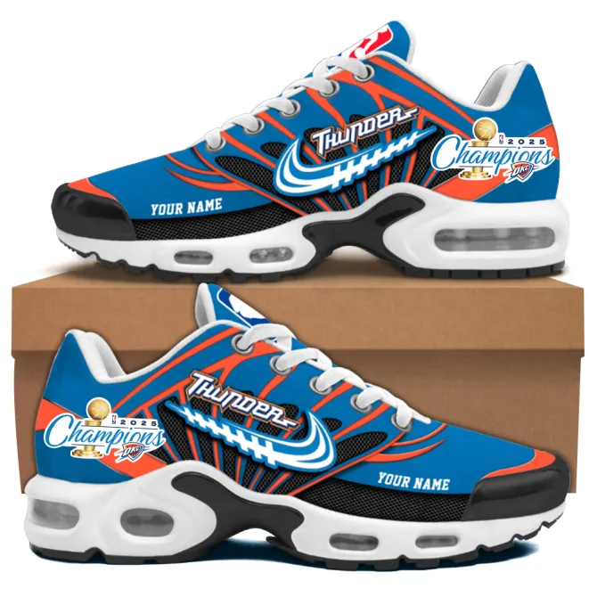 Oklahoma City Thunder 2025 Champions Custom Name Air Max Plus Shoes