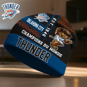 Oklahoma City Thunder Champions Du Monde Beanie