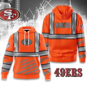 San Francisco 49ers Safety Vest Construction Worker Hoodie