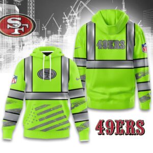San Francisco 49ers Safety Vest Construction Worker Hoodie