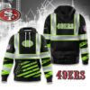 San Francisco 49ers Safety Vest Construction Worker Hoodie