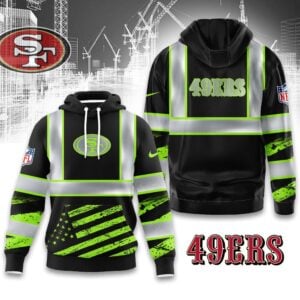 San Francisco 49ers Safety Vest Construction Worker Hoodie