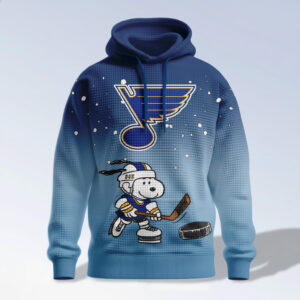 St. Louis Blues Snoopy Peanuts Hockey 3D Hoodie