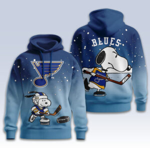 St. Louis Blues Snoopy Peanuts Hockey 3D Hoodie