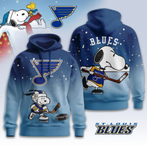 St. Louis Blues Snoopy Peanuts Hockey 3D Hoodie