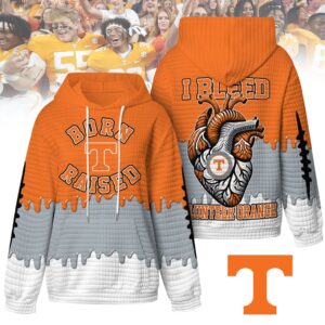 Tennessee Volunteers Born and Raised I Bleed Volunteer Orange 3D Hoodie