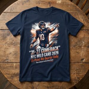 Chicago Bears 31-27 Comeback NFC Wild Card 2026 T-Shirt